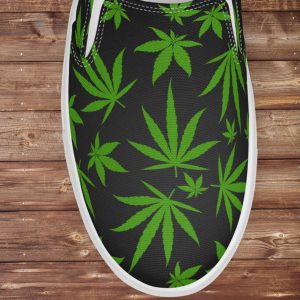 Cannabis Sneakers For Men 420 Lifestyle Canvas Slip